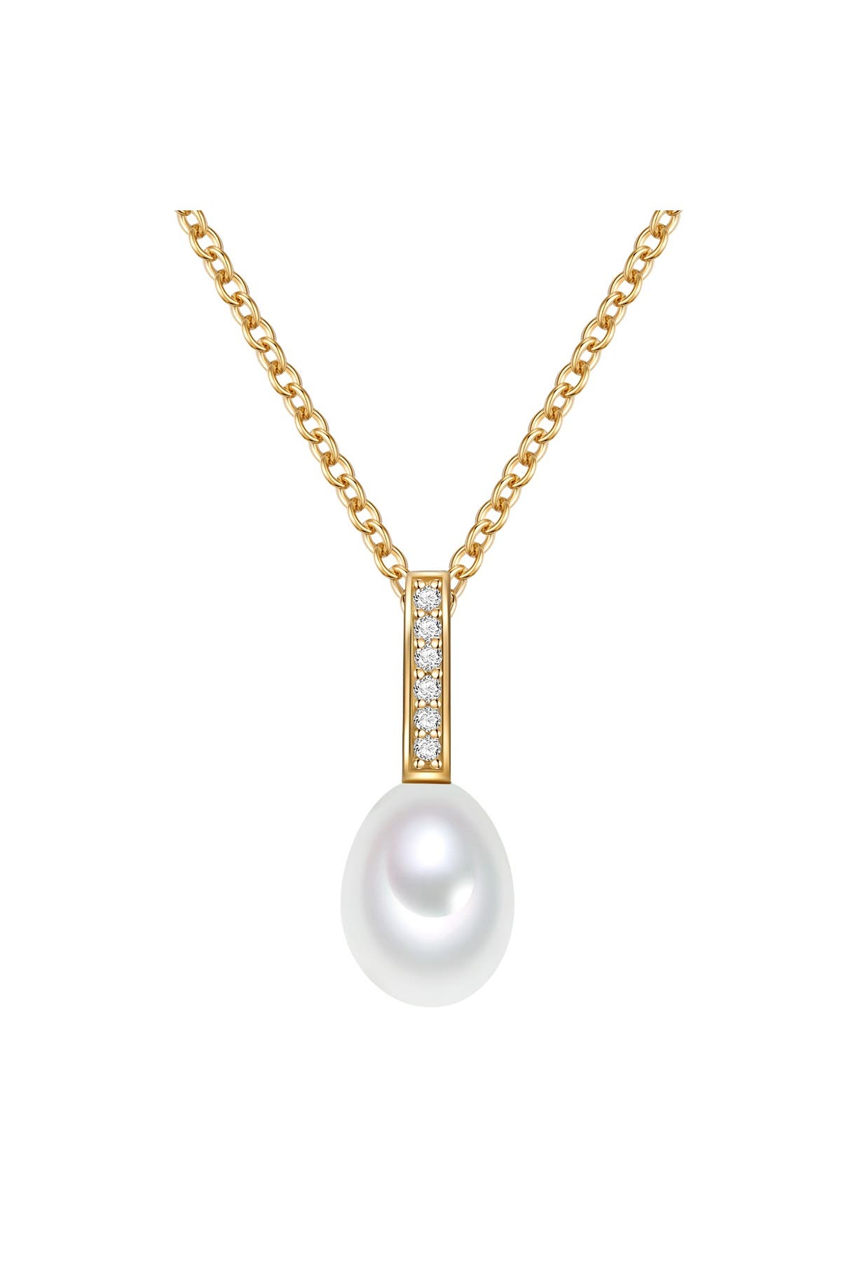VALERO PEARLS Kette Edelstahl gelbgold, Bild 1