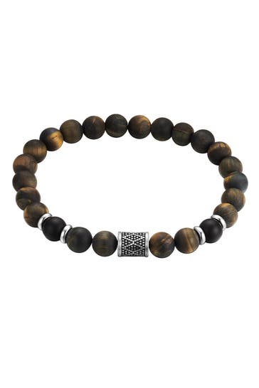 TRUE REBELS Armband Edelstahl silber