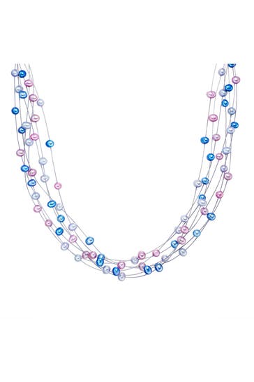 VALERO PEARLS Kette Süßwasser-Zuchtperlen OneColor