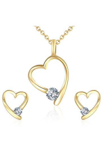 RAFAELA DONATA Schmuckset Messing gelbgold