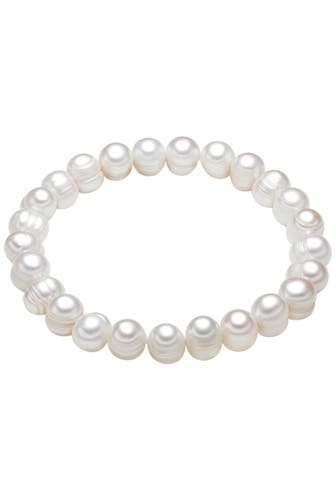 VALERO PEARLS Armband Süßwasser-Zuchtperle weiß