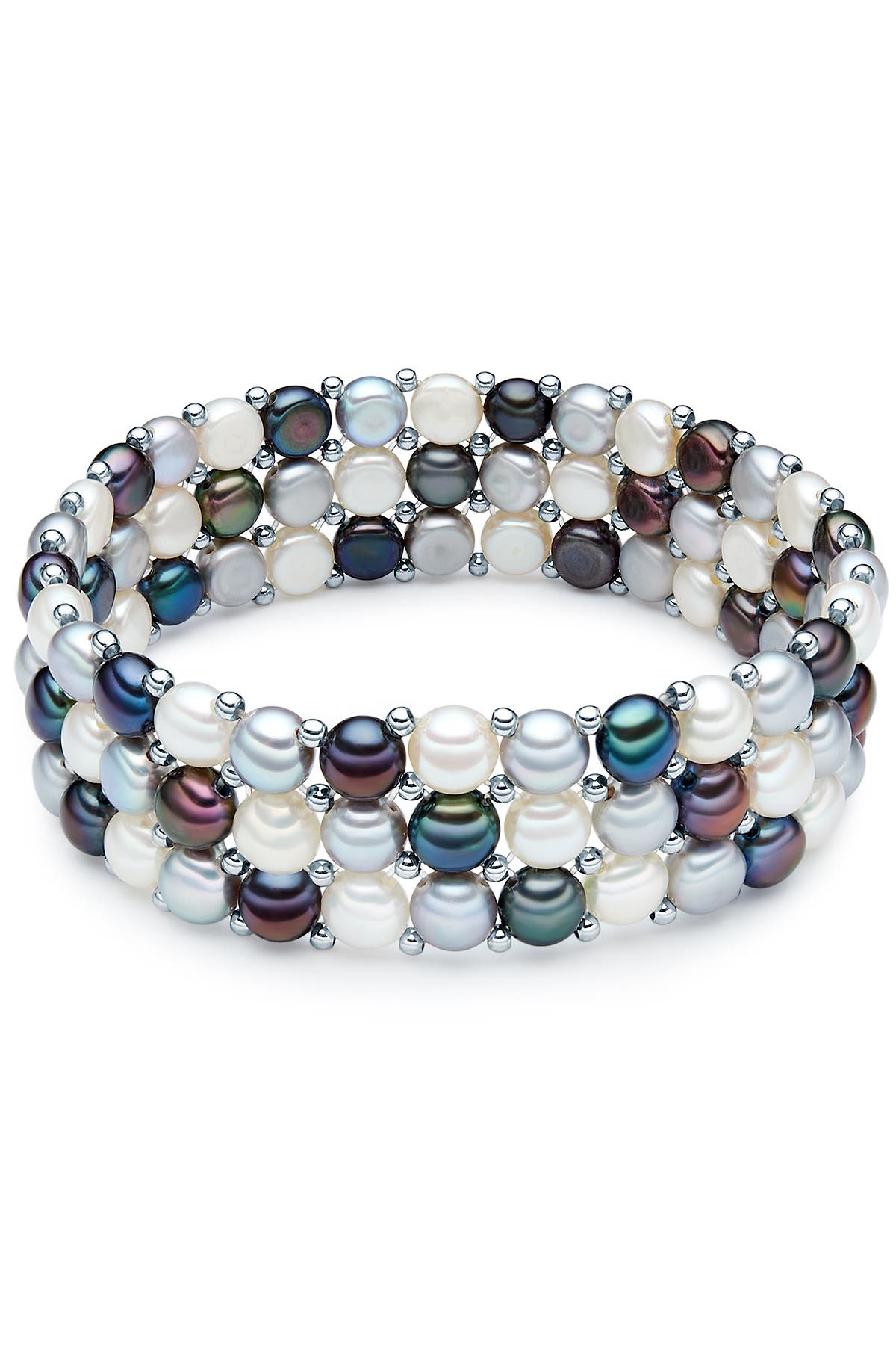 VALERO PEARLS Armband Süßwasser-Zuchtperlen multicolor, Bild 1