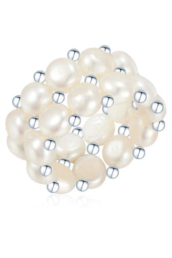 VALERO PEARLS Ring Süßwasser-Zuchtperlen OneColor