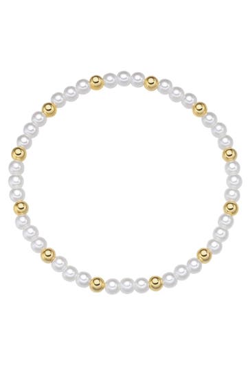 YOKOAMII Armband Perle (synth.) weiß