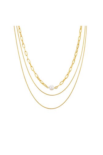 LULU & JANE Kette Metall-Legierung gelbgold