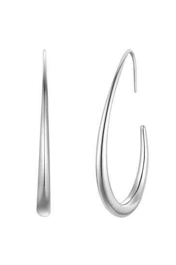 YOKOAMII Ohrringe Metall-Legierung silber