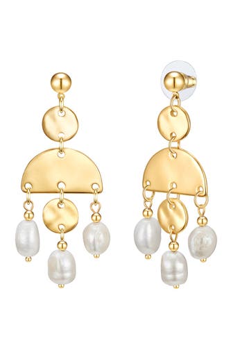 LULU & JANE Ohrringe Metall gelbgold