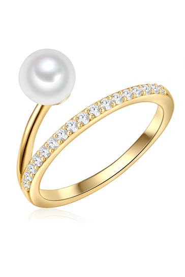 VALERO PEARLS Ring Sterling Silber gelbgold