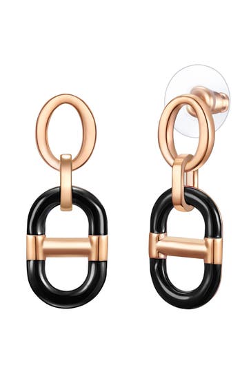 LULU & JANE Ohrringe Metall roségold