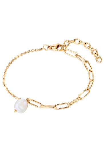 VALERO PEARLS Armband Sterling Silber gelbgold