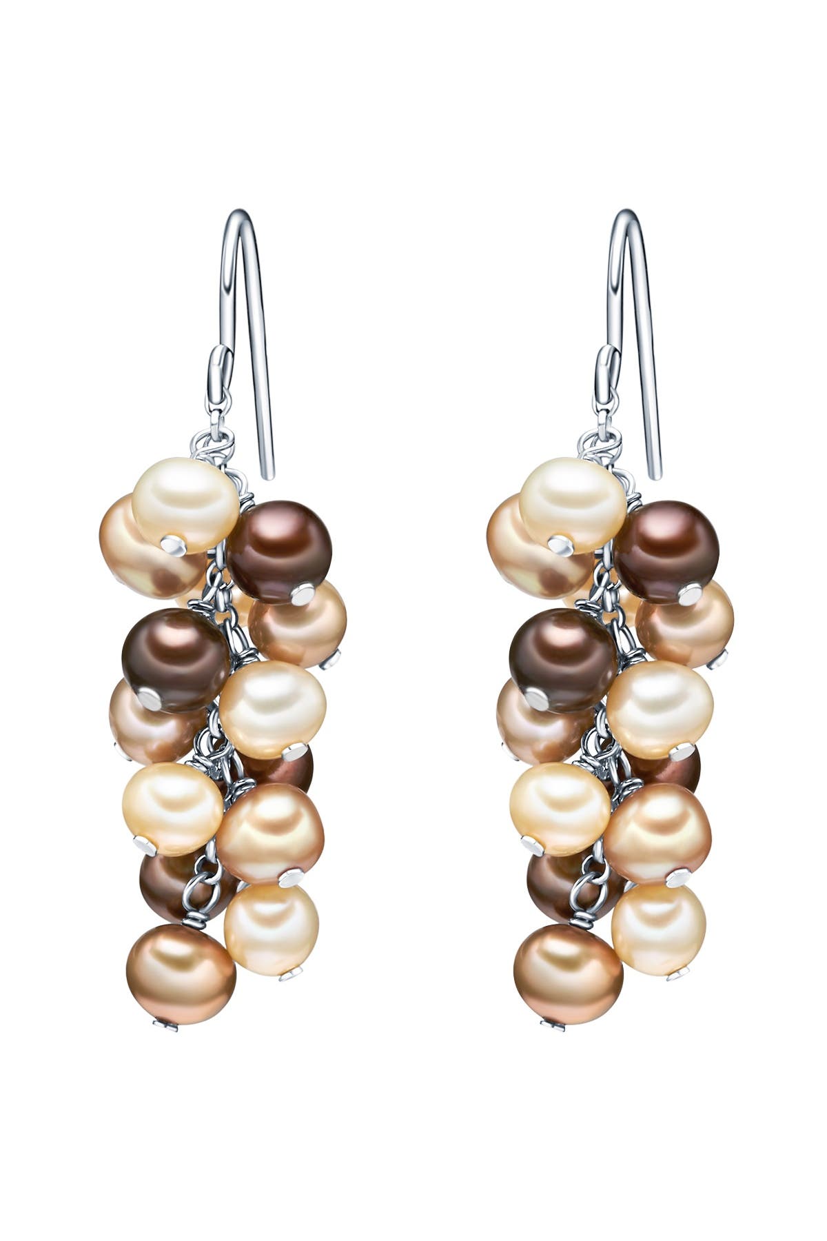 VALERO PEARLS Ohrringe Sterling Silber braun, Bild 1