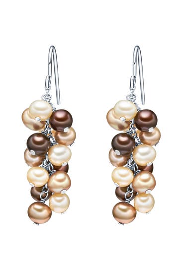 VALERO PEARLS Ohrringe Sterling Silber braun