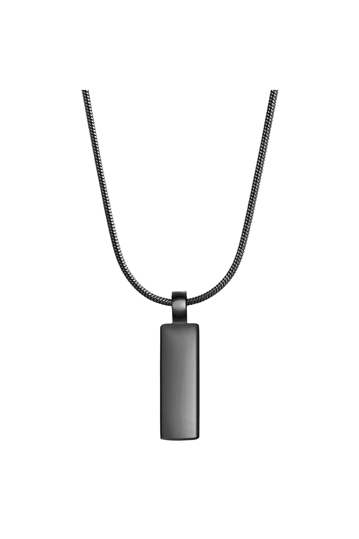 TRUE REBELS Kette Edelstahl schwarz, Bild 1