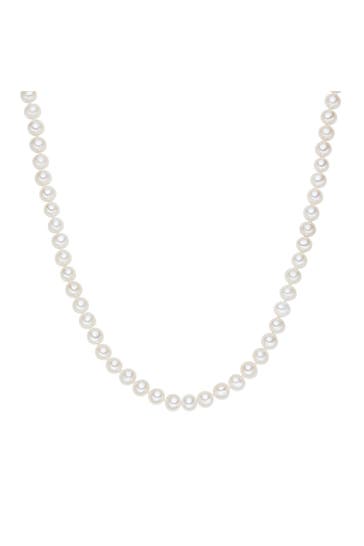 LULU & JANE Kette Süßwasser-Zuchtperle weiß