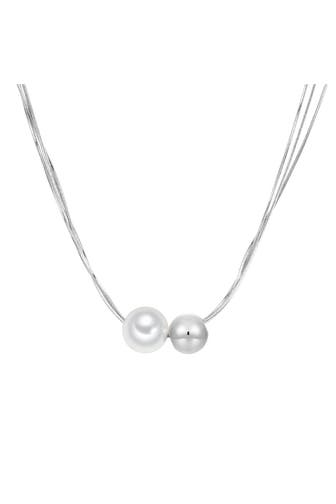 LULU & JANE Kette Glasperle OneColor