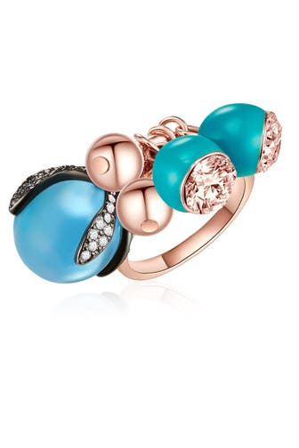 LULU & JANE Ring Metall-Legierung roségold