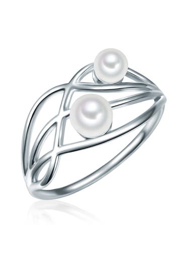 LULU & JANE Ring Messing silber