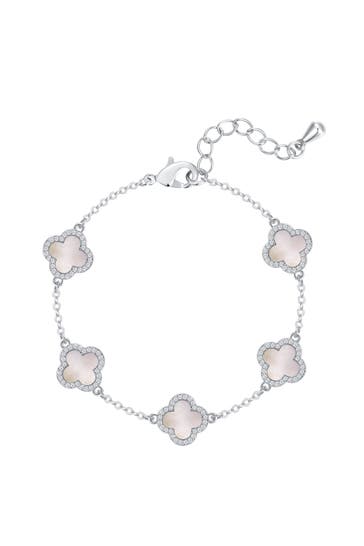 LULU & JANE Armband Messing silber
