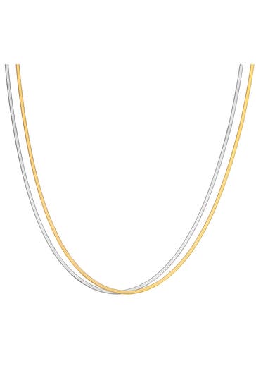 EASTSIDE Kette Edelstahl silber/gelbgold