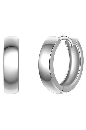 YOKOAMII Ohrringe Metall-Legierung silber