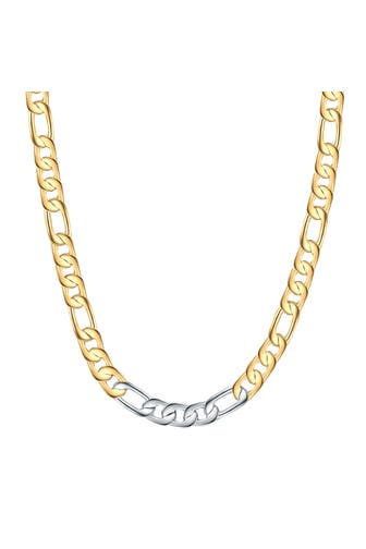 LULU & JANE Kette Messing gelbgold