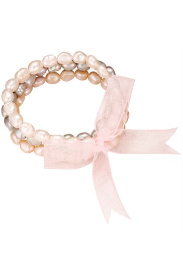 VALERO PEARLS Armband Organza weiß