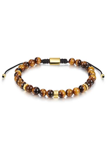 MÄNNERGLANZ Armband Tigerauge braun