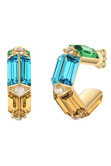 YOKOAMII Ohrringe Metall-Legierung gelbgold