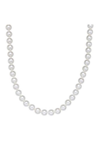 YOKOAMII Kette Muschelkernperle weiß