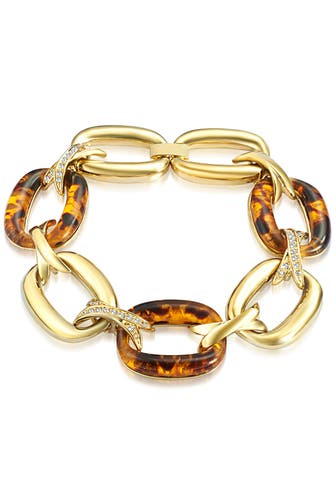 LULU & JANE Armband Messing gelbgold