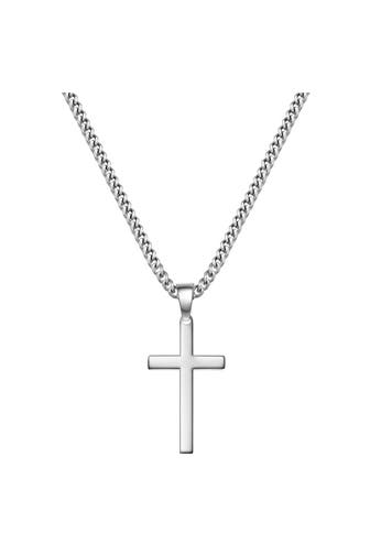 TRUE REBELS Kette Edelstahl silber