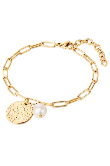 VALERO PEARLS Armband Sterling Silber gelbgold