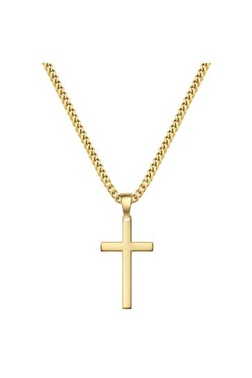 TRUE REBELS Kette Edelstahl gelbgold