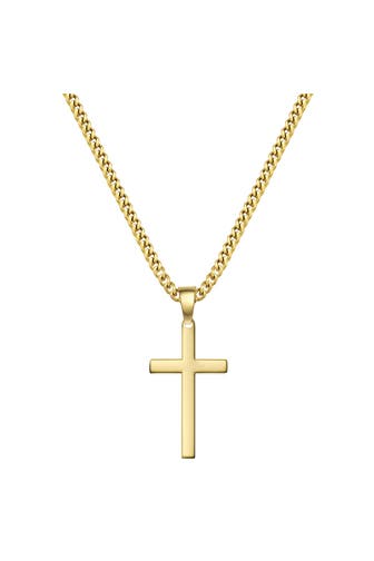 TRUE REBELS Kette Edelstahl gelbgold