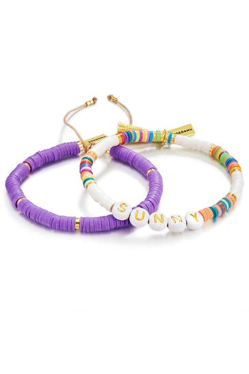 YOKOAMII Armband Miyuki Perlen lila