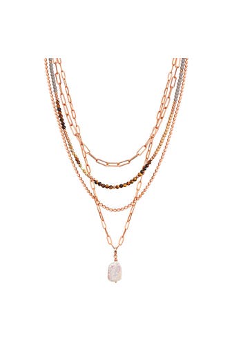 LULU & JANE Kette Metall-Legierung gelbgold