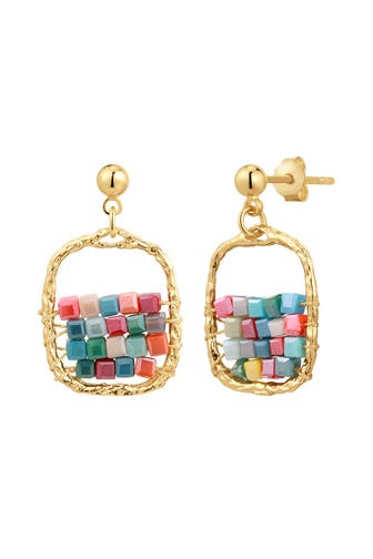 YOKOAMII Ohrringe Messing gelbgold