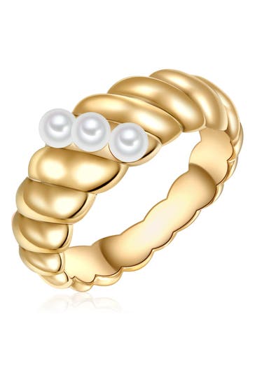 LULU & JANE Ring Messing gelbgold
