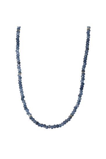 GLANZSTÜCKE MÜNCHEN Kette Chalcedon blau