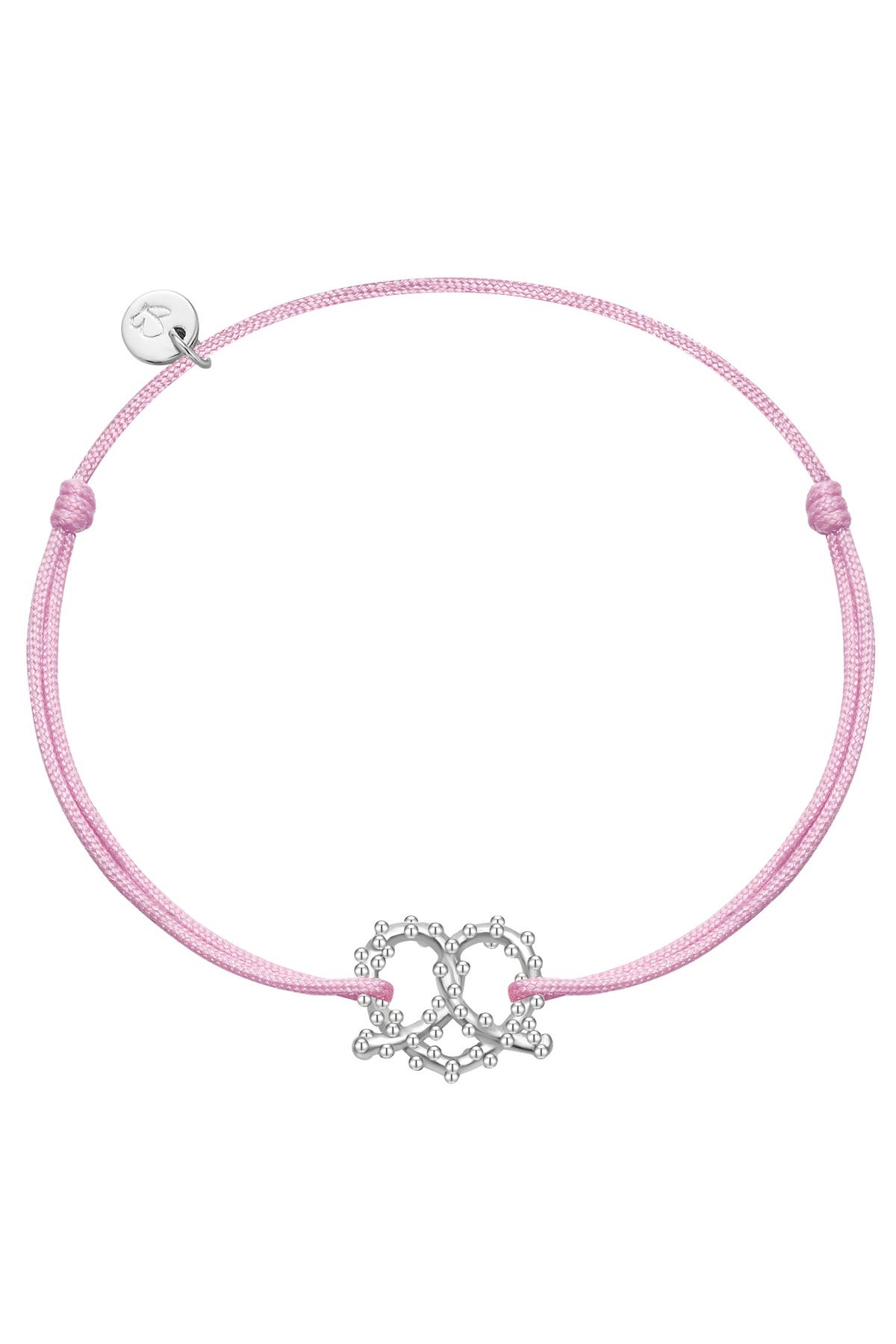 GLANZSTÜCKE MÜNCHEN Armband Armband Sterling Silber Textil (rosa) OneColor, Bild 1
