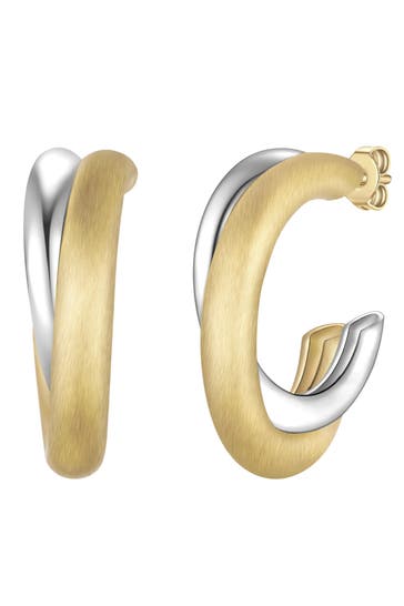 YOKOAMII Ohrringe Messing silber/gelbgold