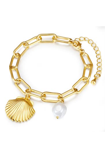 LULU & JANE Armband Metall-Legierung gelbgold