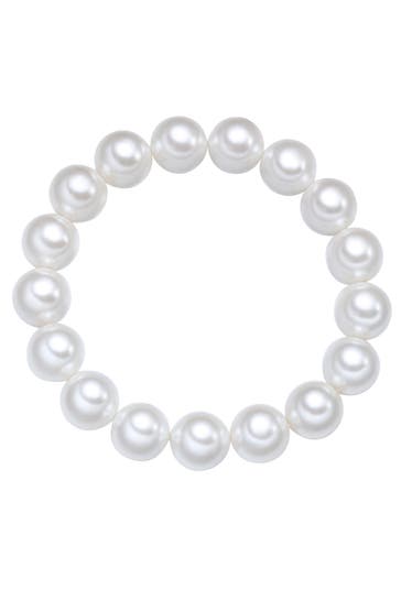 YOKOAMII Armband Muschelkernperle weiß