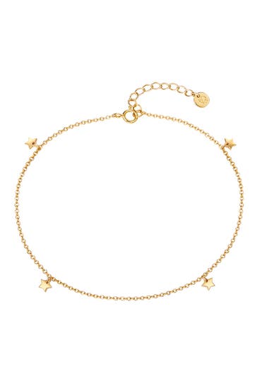 GLANZSTÜCKE MÜNCHEN Fusskettchen Sterling Silber gelbgold