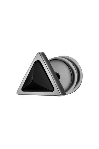 TRUE REBELS Ohrringe Edelstahl gunmetal
