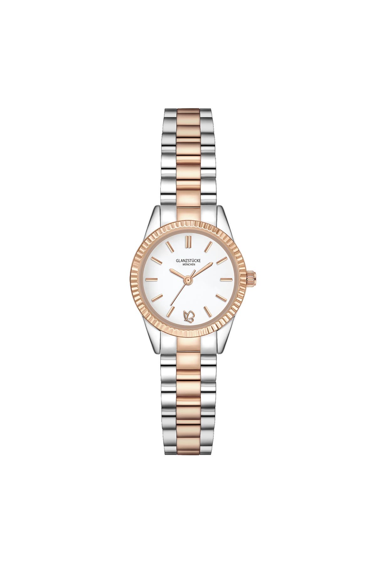 GLANZSTÜCKE MÜNCHEN Quarzuhr Damen Quarzuhr bicolor Edelstahl bicolor, Bild 1
