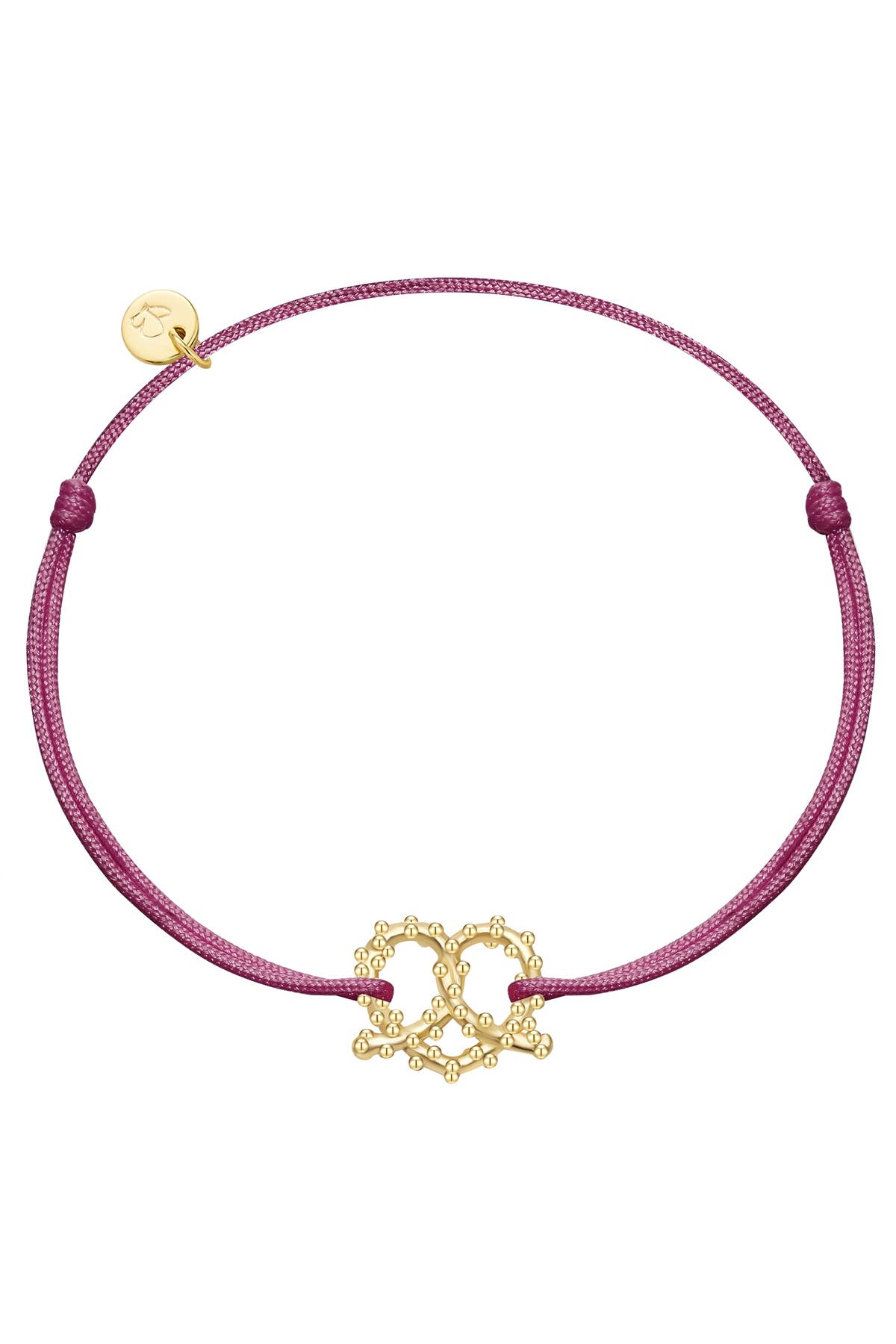 GLANZSTÜCKE MÜNCHEN Armband Armband Sterling Silber gelbgold Textil (beere) OneColor, Bild 1