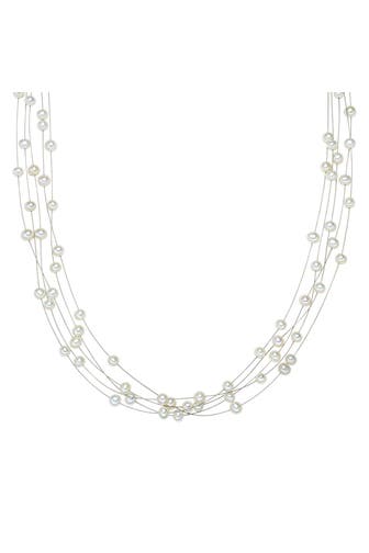 VALERO PEARLS Kette Süßwasser-Zuchtperle weiß