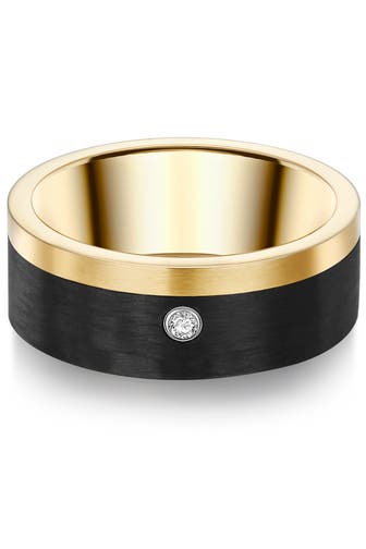 TRILANI Ring Edelstahl gelbgold
