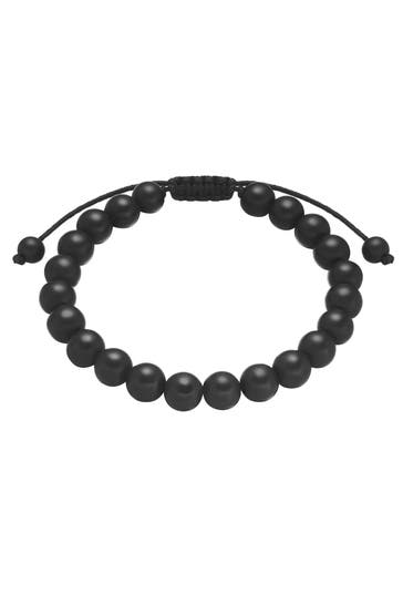 TRUE REBELS Armband Edelstahl schwarz